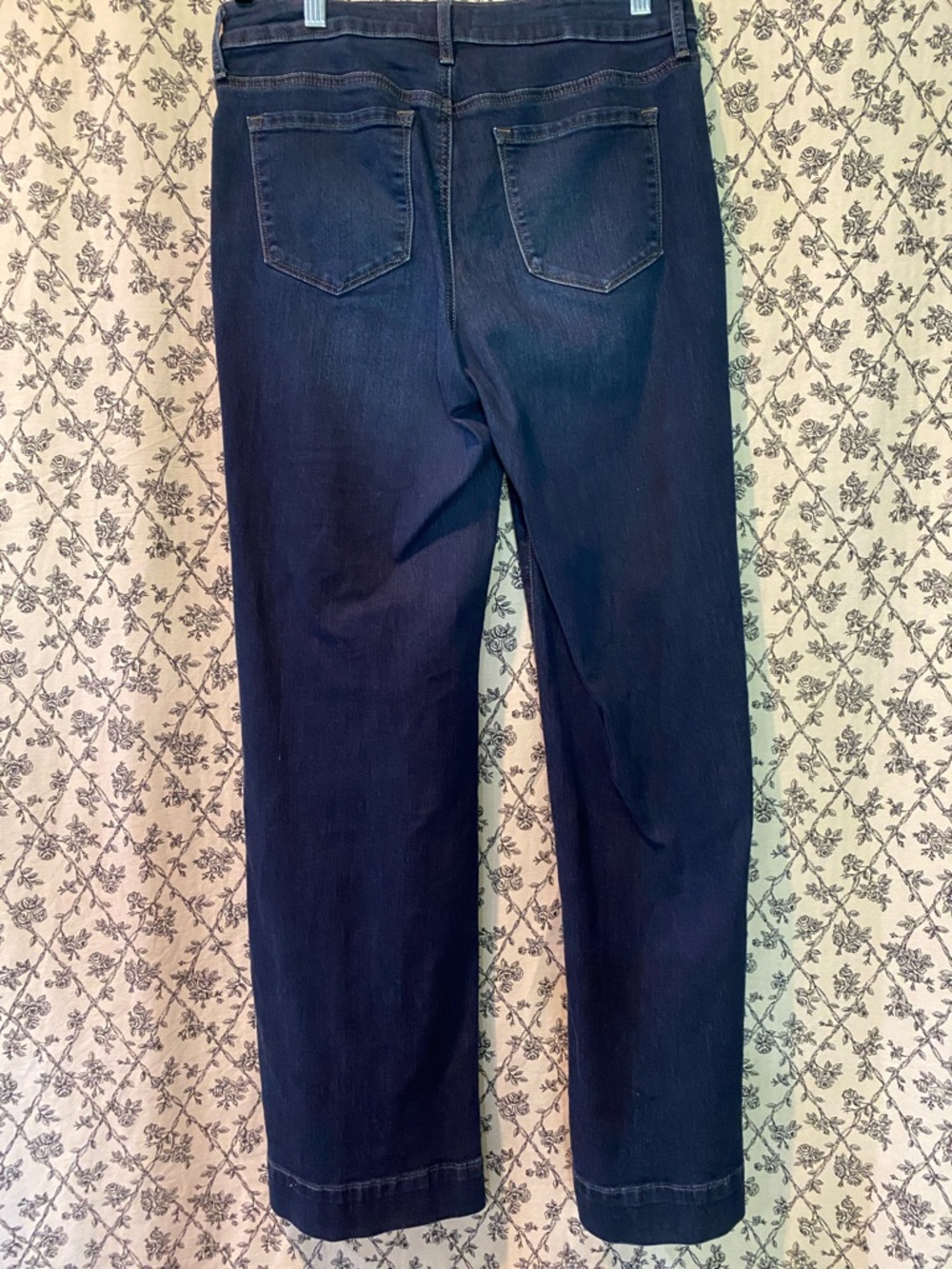 NYDJ Dark Blue Wide Leg Jeans - Picture 2 of 5